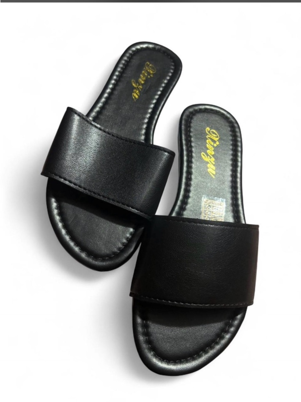 Classic Black Slide Sandals for Women